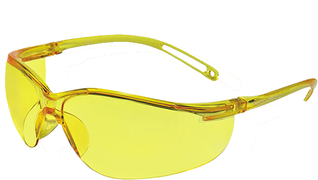 oculos de proteção amarelo