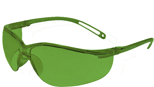 oculos de proteção verde