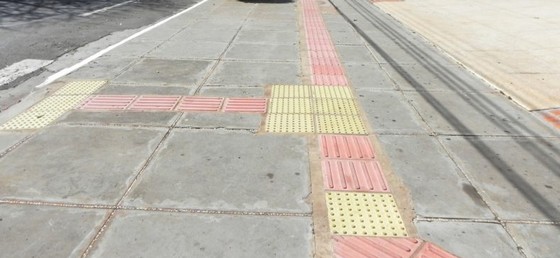 calcada para deficiente visual