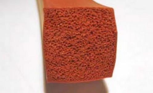 perfil de silicone esponjoso