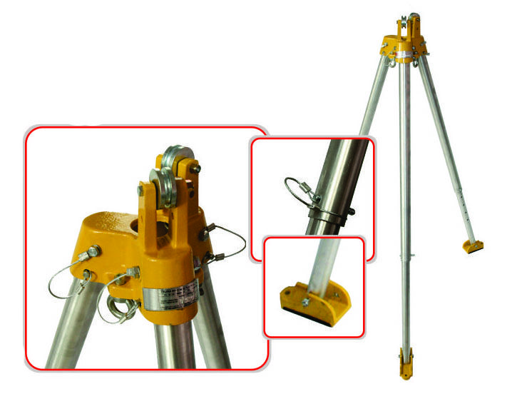 tripé para espaço confinado